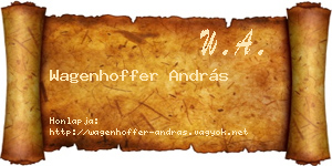 Wagenhoffer András névjegykártya
